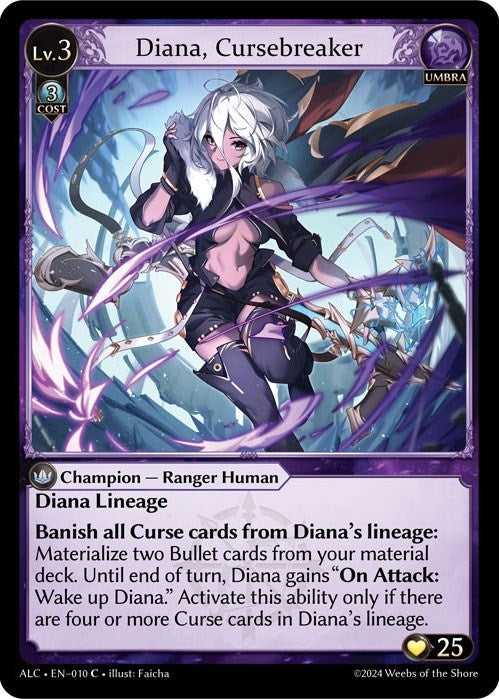 Image for Diana, Cursebreaker (010) (Alchemical Revolution) - Grand Archive TCG