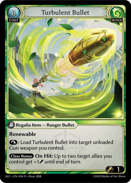 Image for Turbulent Bullet (038) (Alchemical Revolution) - Grand Archive TCG
