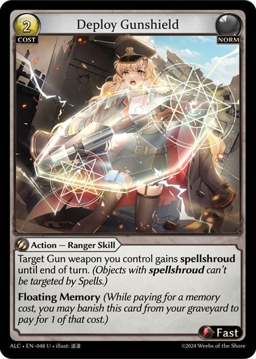 Image for Deploy Gunshield (048) (Alchemical Revolution) - Grand Archive TCG