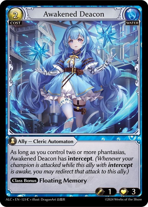Image for Awakened Deacon (123) (Alchemical Revolution) - Grand Archive TCG