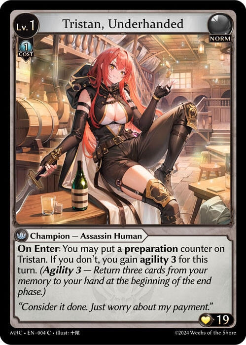 Image for Tristan, Underhanded (004) (Mercurial Heart) - Grand Archive TCG