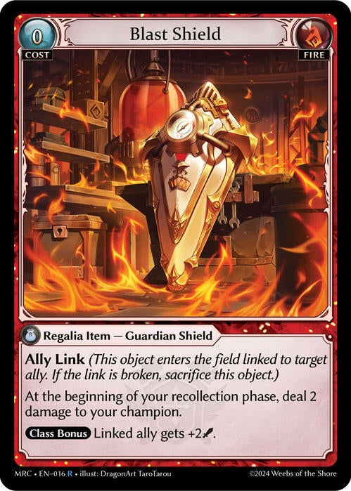 Image for Blast Shield (016) (Mercurial Heart) - Grand Archive TCG