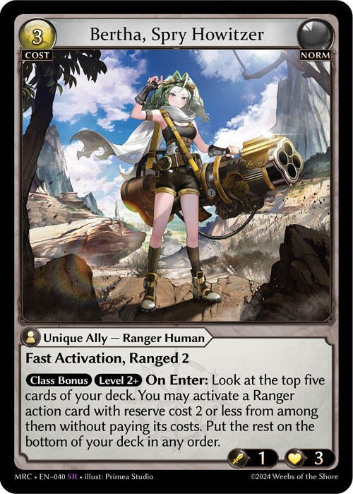 Image for Bertha, Spry Howitzer (040) (Mercurial Heart) - Grand Archive TCG