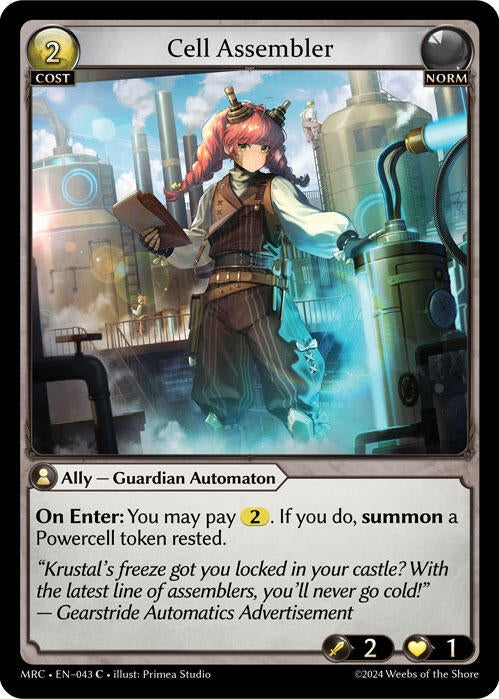 Image for Cell Assembler (043) (Mercurial Heart) - Grand Archive TCG