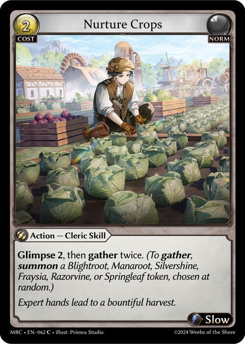Image for Nurture Crops (062) (Mercurial Heart) - Grand Archive TCG