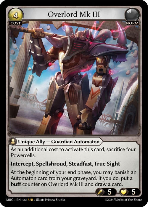 Image for Overlord Mk III (063) (Mercurial Heart) - Grand Archive TCG
