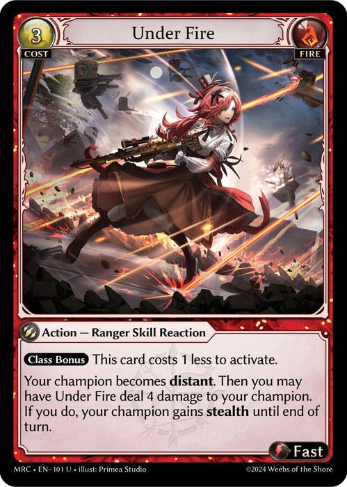 Image for Under Fire (101) (Mercurial Heart) - Grand Archive TCG
