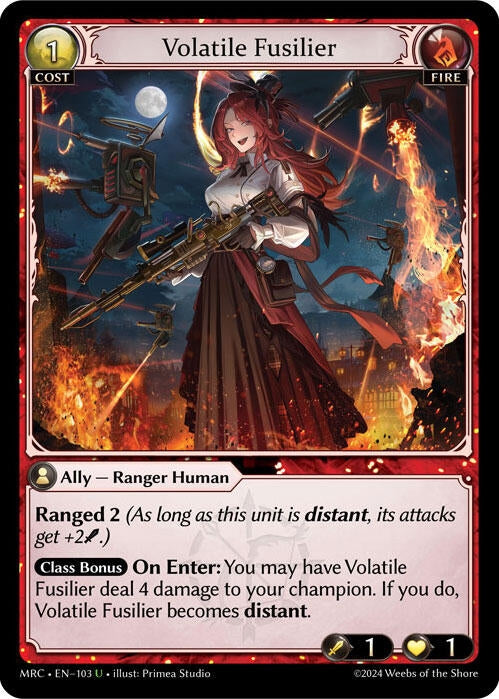Image for Volatile Fusilier (103) (Mercurial Heart) - Grand Archive TCG