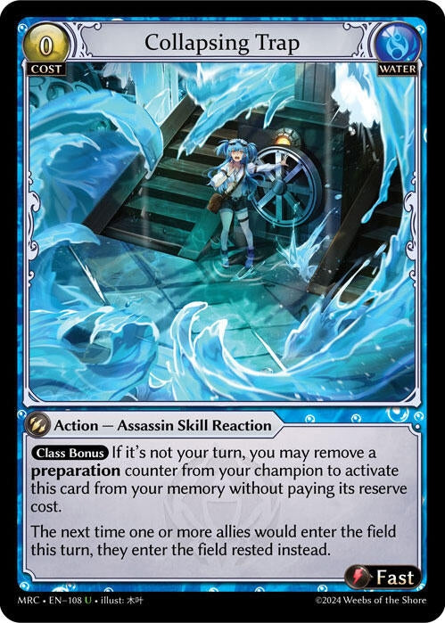 Image for Collapsing Trap (108) (Mercurial Heart) - Grand Archive TCG