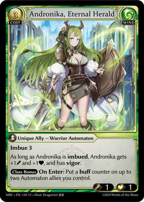 Image for Andronika, Eternal Herald (134) (Mercurial Heart) - Grand Archive TCG