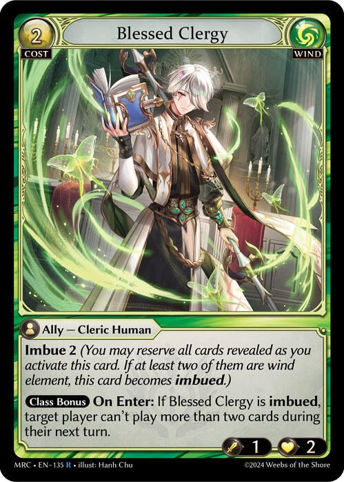 Image for Blessed Clergy (135) (Mercurial Heart) - Grand Archive TCG