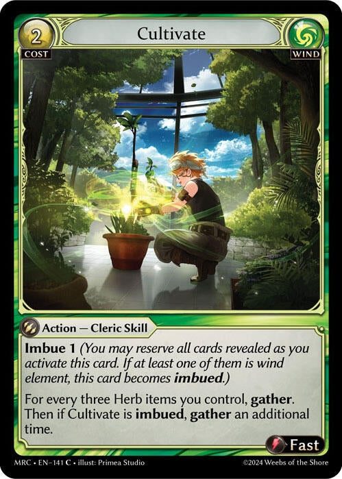Image for Cultivate (141) (Mercurial Heart) - Grand Archive TCG