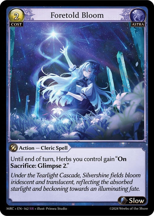 Image for Foretold Bloom (162) (Mercurial Heart) - Grand Archive TCG