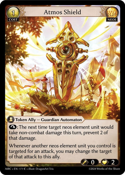 Image for Atmos Shield (171) (Mercurial Heart) - Grand Archive TCG