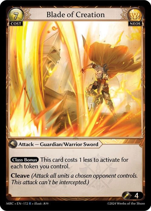 Image for Blade of Creation (172) (Mercurial Heart) - Grand Archive TCG