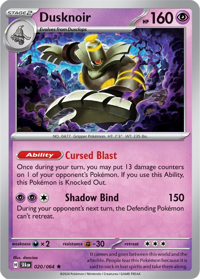 Image for Dusknoir (020/064) (SV: Shrouded Fable) - Pokemon