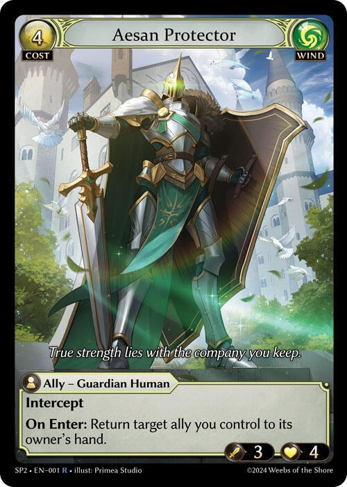 Image for Aesan Protector (001) (Supporter Pack 2) - Grand Archive TCG