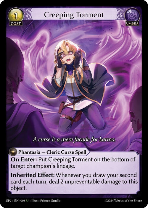 Image for Creeping Torment (008) (Supporter Pack 2) - Grand Archive TCG