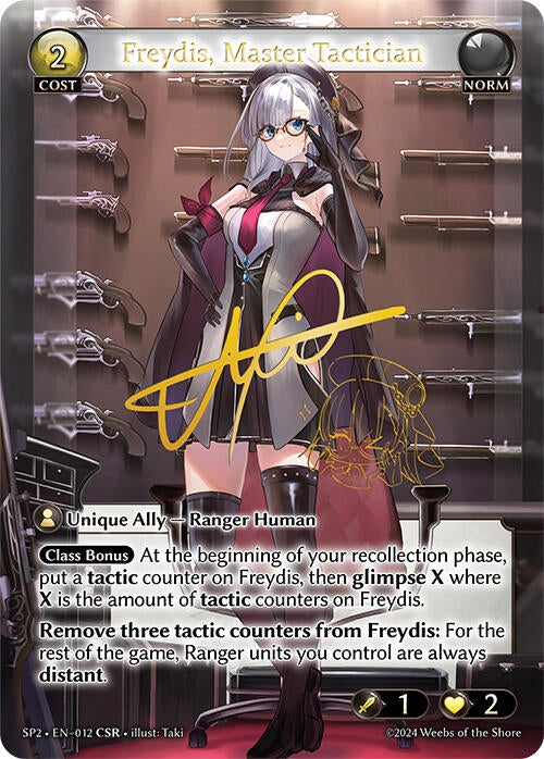 Image for Freydis, Master Tactician (CSR) (012) (Supporter Pack 2) - Grand Archive TCG