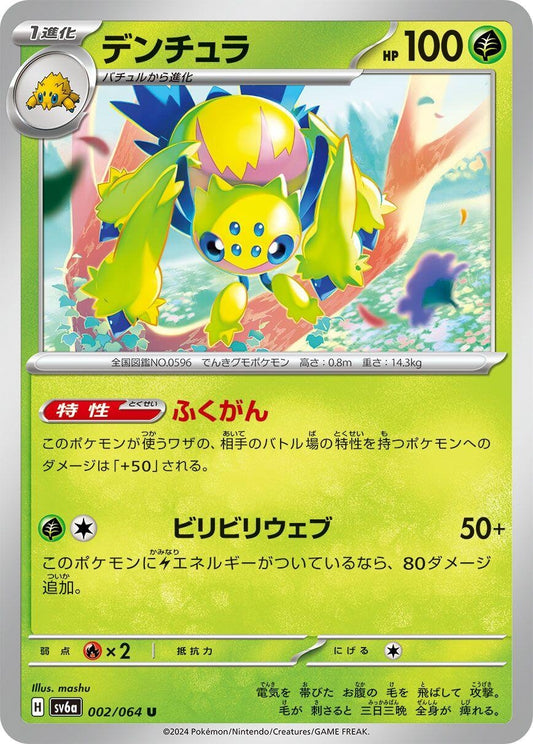 Image for Galvantula (002/064) (SV6a: Night Wanderer) - Pokemon Japan