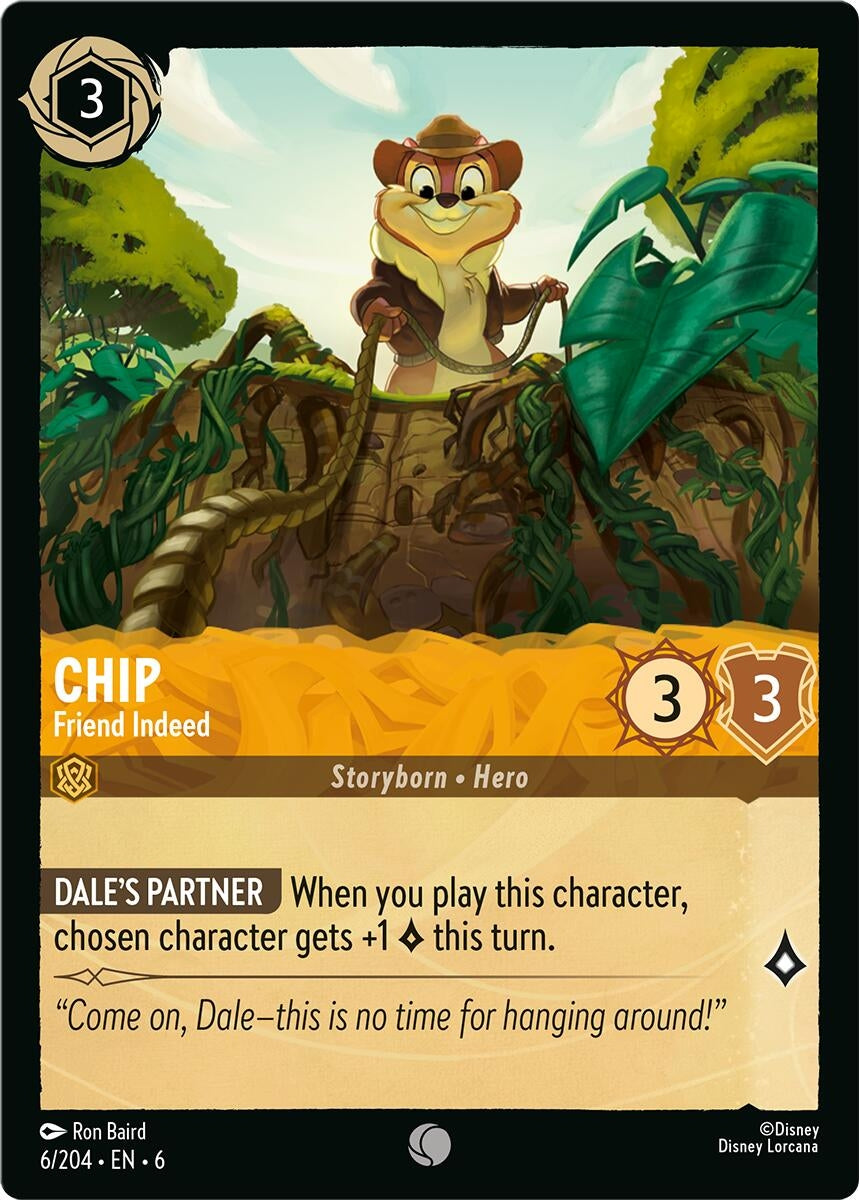 Image for Chip - Friend Indeed (6/204) (Azurite Sea) - Disney Lorcana