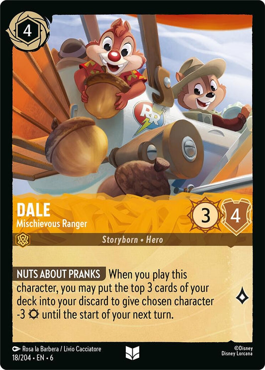 Image for Dale - Mischievous Ranger (18/204) (Azurite Sea) - Disney Lorcana
