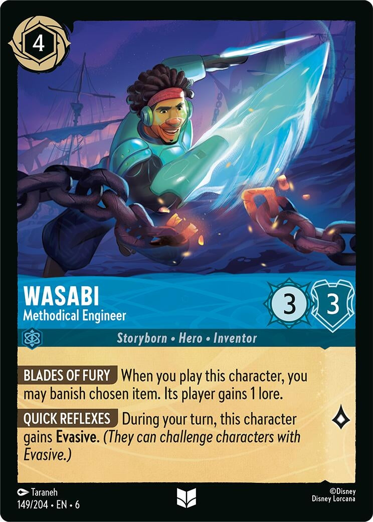 Image for Wasabi - Methodical Engineer (149/204) (Azurite Sea) - Disney Lorcana