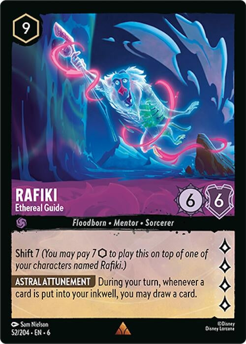 Image for Rafiki - Ethereal Guide (52/204) (Azurite Sea) - Disney Lorcana