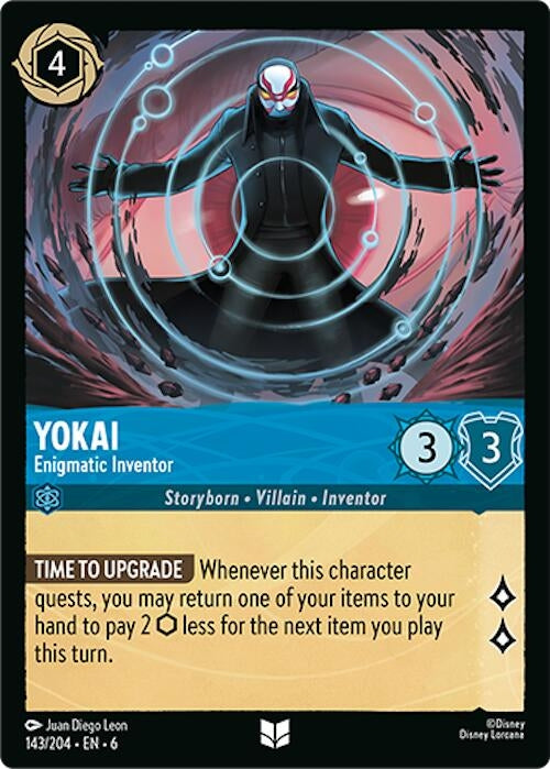 Image for Yokai - Enigmatic Inventor (143/204) (Azurite Sea) - Disney Lorcana
