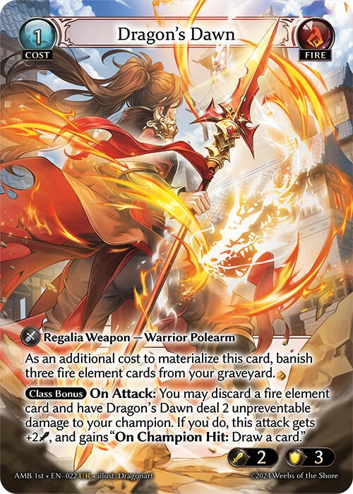 Image for Dragon's Dawn (022) (Mortal Ambition) - Grand Archive TCG