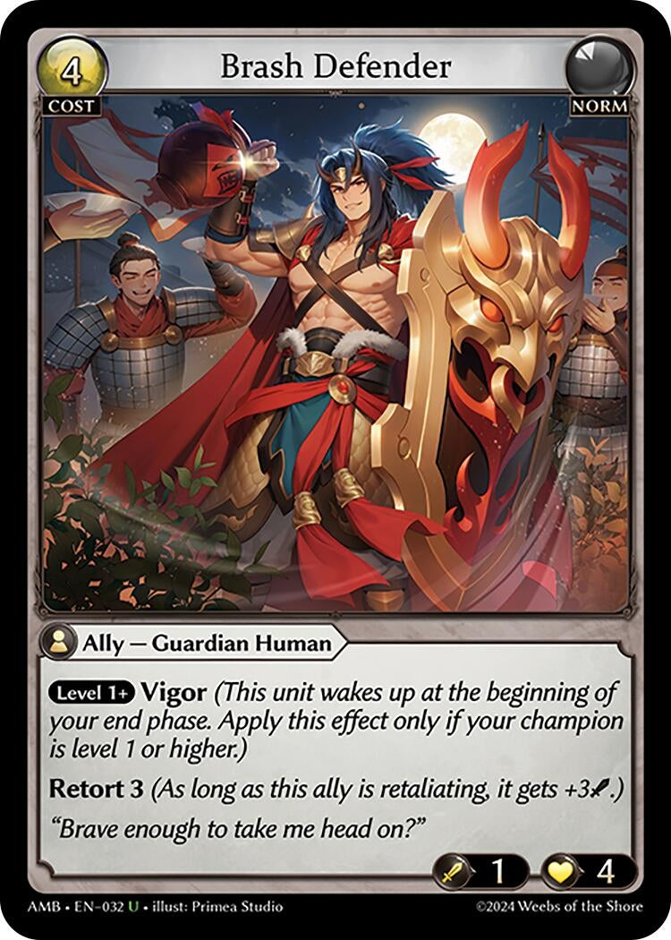 Image for Brash Defender (032) (Mortal Ambition) - Grand Archive TCG