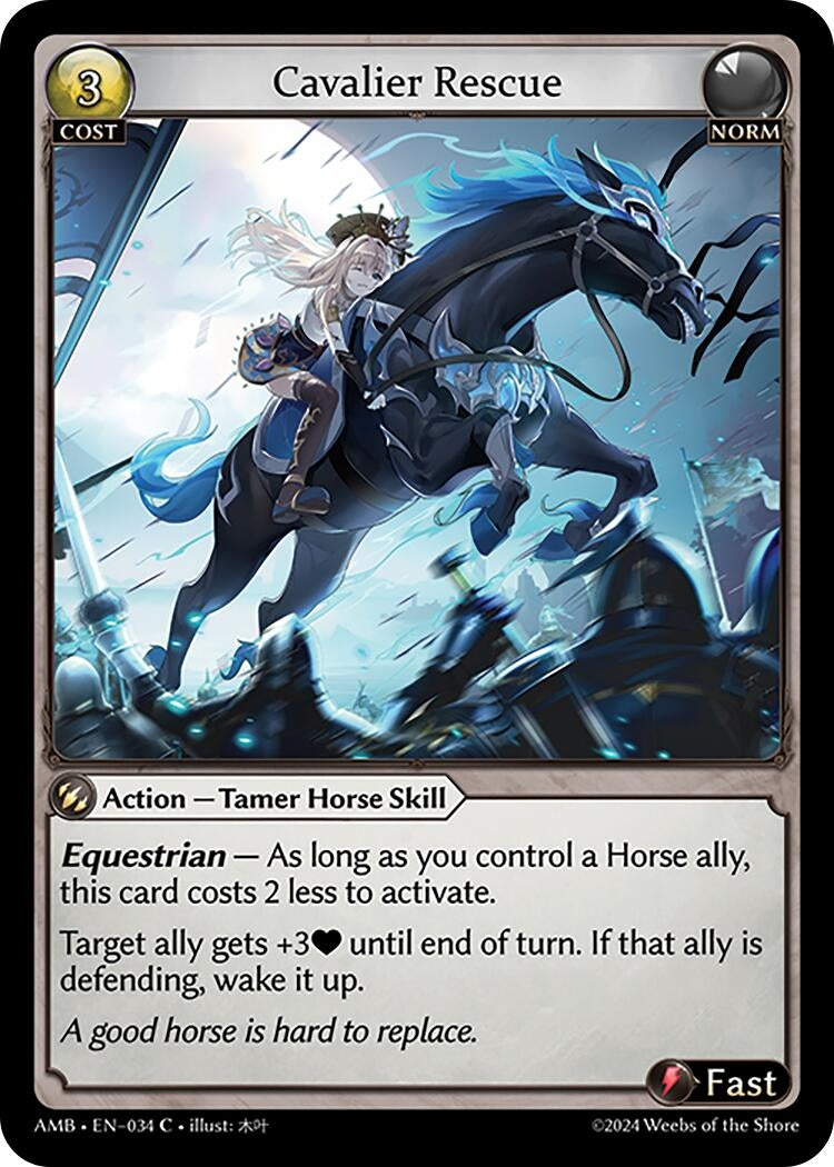 Image for Cavalier Rescue (034) (Mortal Ambition) - Grand Archive TCG