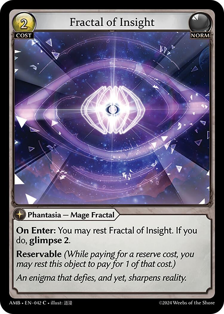 Image for Fractal of Insight (042) (Mortal Ambition) - Grand Archive TCG