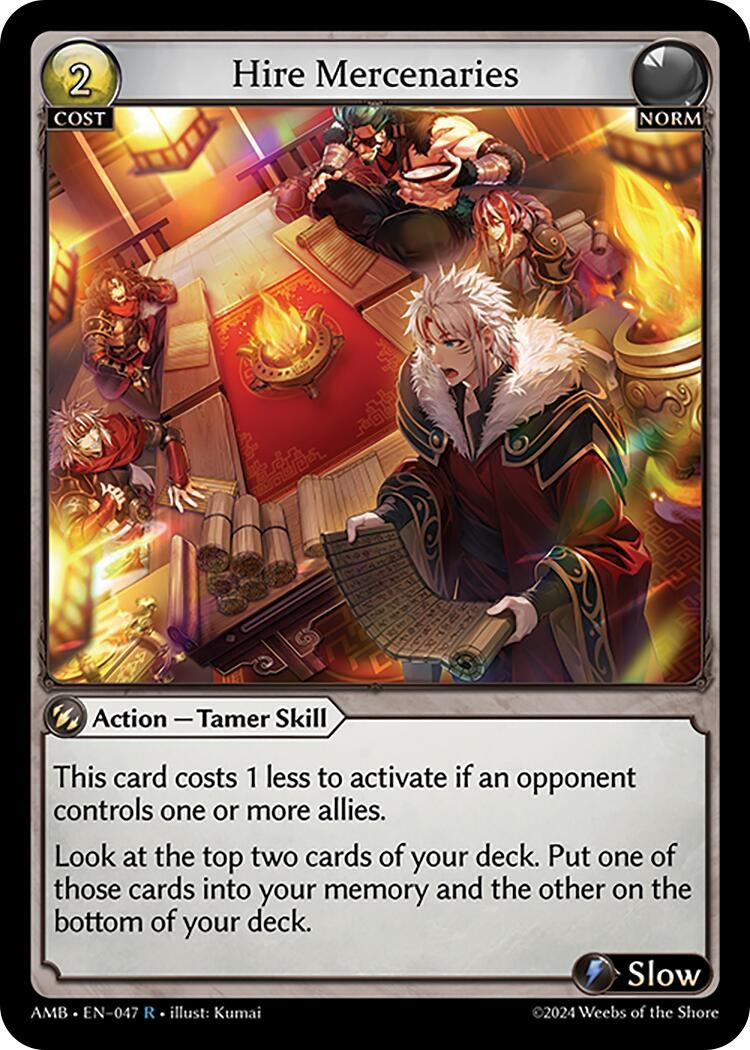 Image for Hire Mercenaries (047) (Mortal Ambition) - Grand Archive TCG