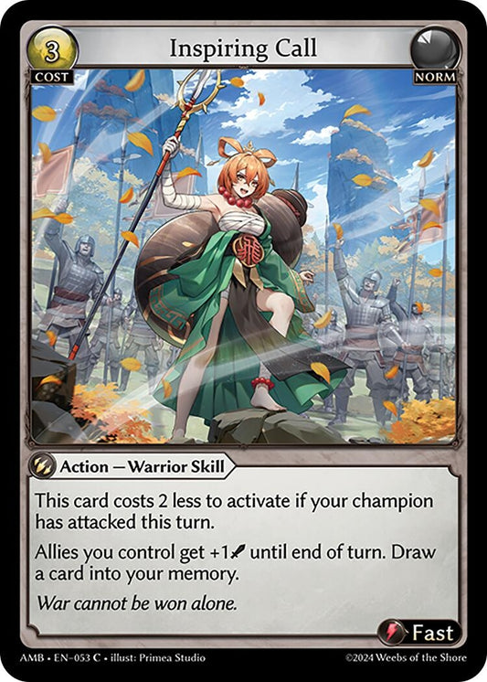 Image for Inspiring Call (053) (Mortal Ambition) - Grand Archive TCG