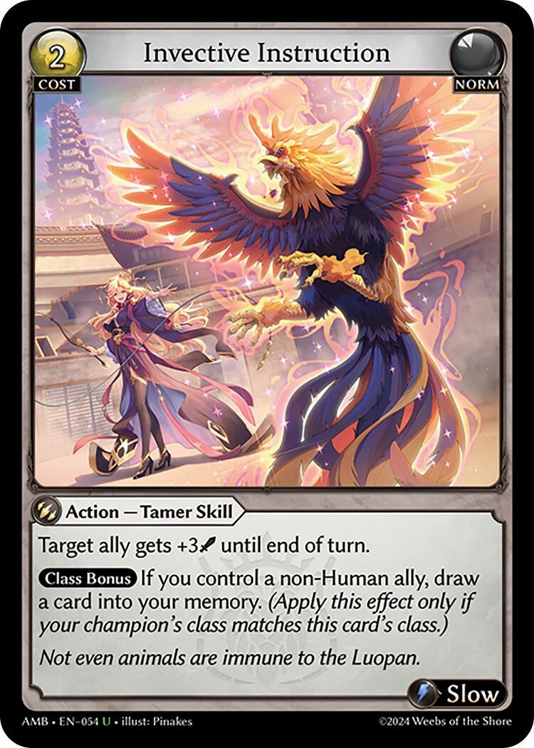Image for Invective Instruction (054) (Mortal Ambition) - Grand Archive TCG