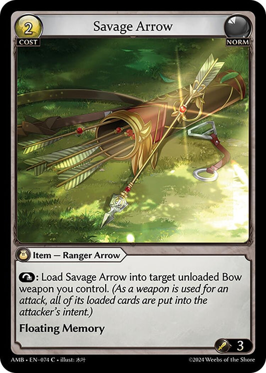 Image for Savage Arrow (074) (Mortal Ambition) - Grand Archive TCG