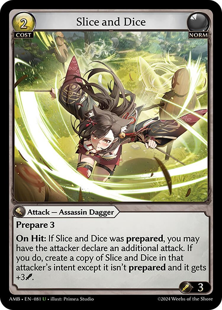Image for Slice and Dice (081) (Mortal Ambition) - Grand Archive TCG