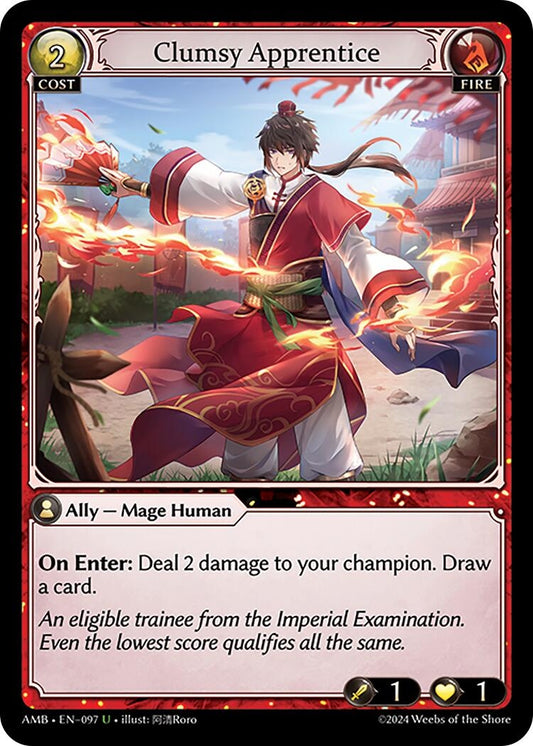 Image for Clumsy Apprentice (097) (Mortal Ambition) - Grand Archive TCG