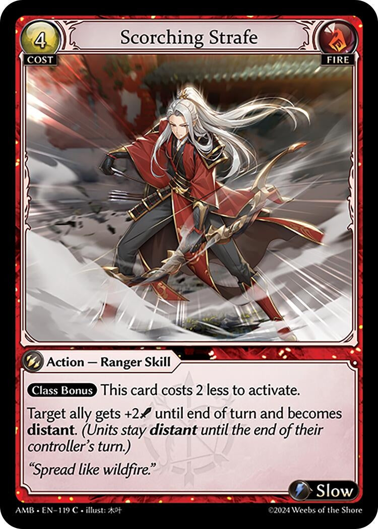 Image for Scorching Strafe (119) (Mortal Ambition) - Grand Archive TCG