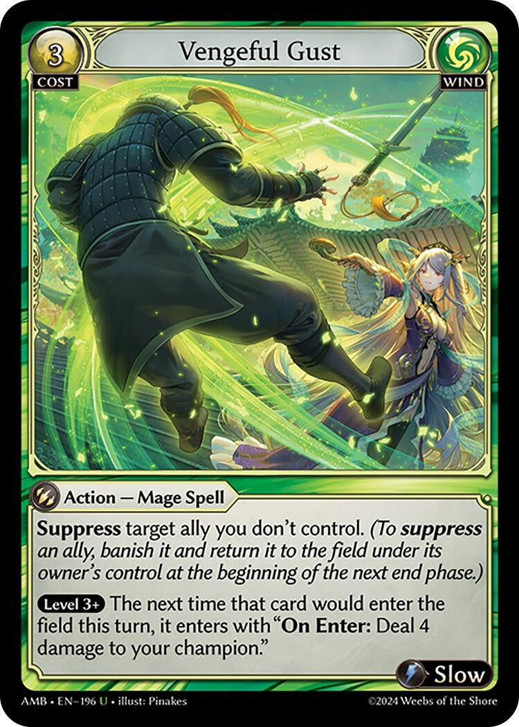 Image for Vengeful Gust (196) (Mortal Ambition) - Grand Archive TCG