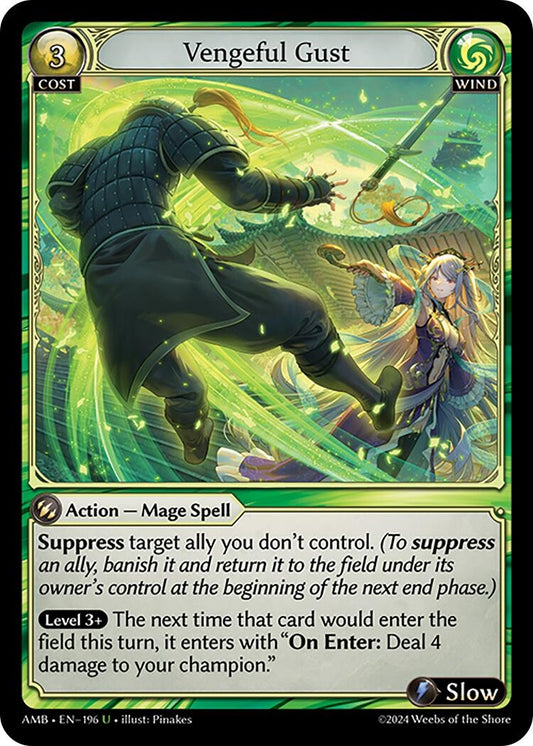 Image for Vengeful Gust (196) (Mortal Ambition) - Grand Archive TCG