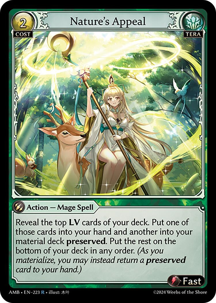 Image for Nature's Appeal (223) (Mortal Ambition) - Grand Archive TCG
