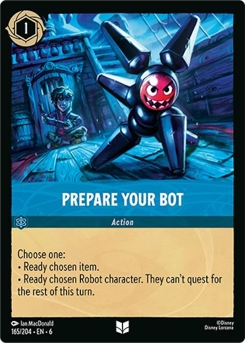 Image for Prepare Your Bot (165/204) (Azurite Sea) - Disney Lorcana