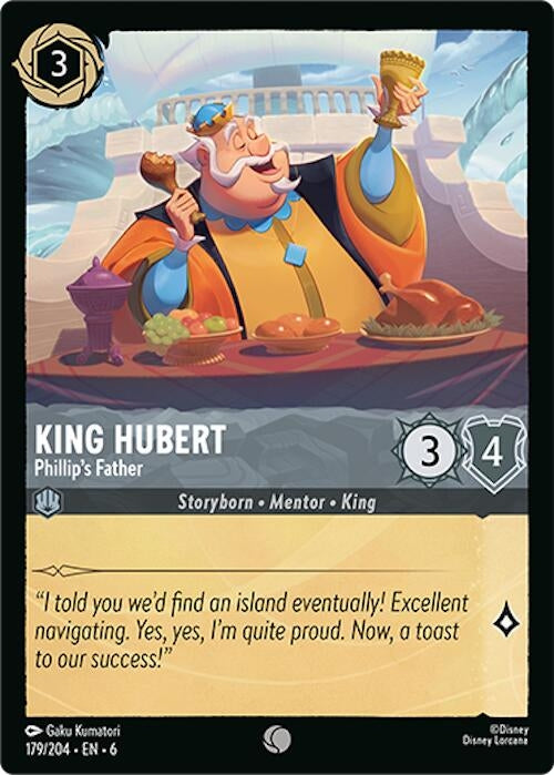 Image for King Hubert - Phillip's Father (179/204) (Azurite Sea) - Disney Lorcana