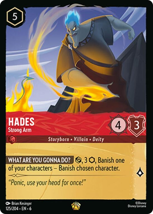 Image for Hades - Strong Arm (125/204) (Azurite Sea) - Disney Lorcana