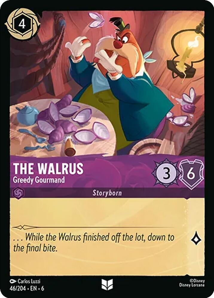 Image for The Walrus - Greedy Gourmand (46/204) (Azurite Sea) - Disney Lorcana