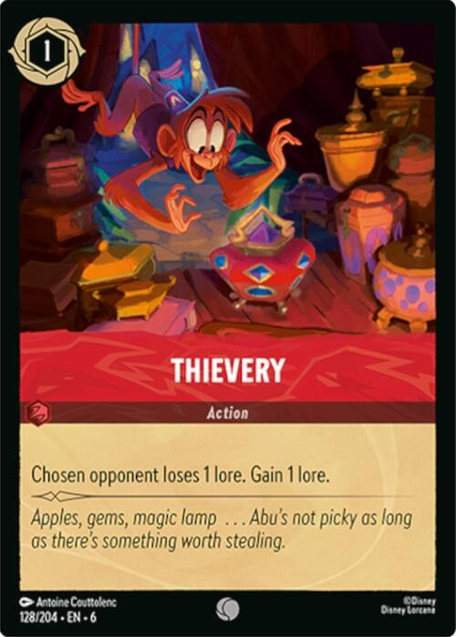 Image for Thievery (128/204) (Azurite Sea) - Disney Lorcana