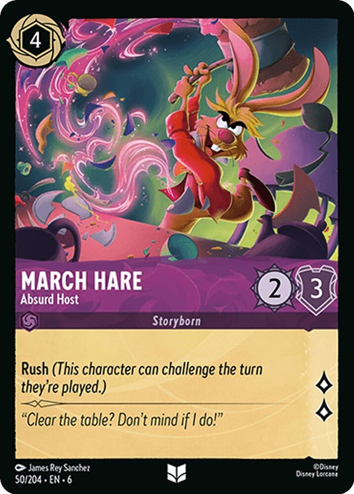 Image for March Hare - Absurd Host (50/204) (Azurite Sea) - Disney Lorcana