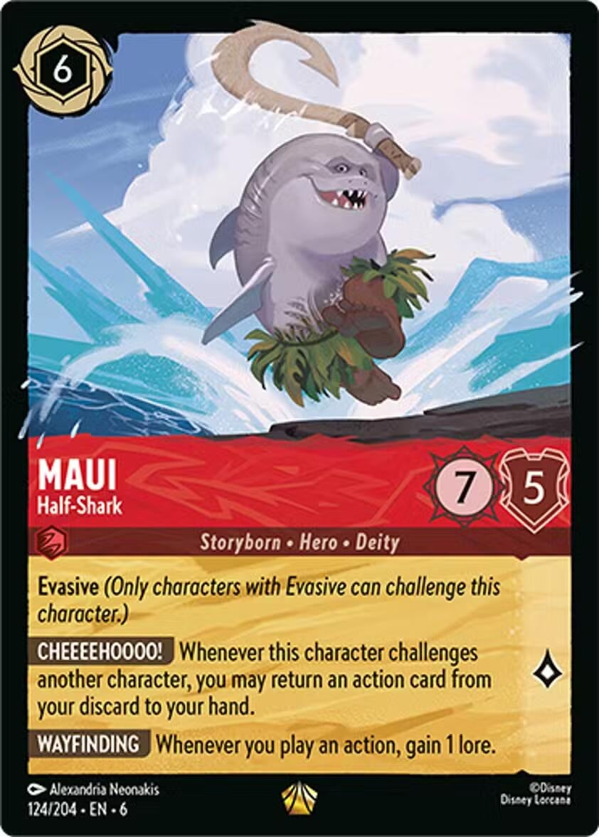Image for Maui - Half-Shark (124/204) (Azurite Sea) - Disney Lorcana